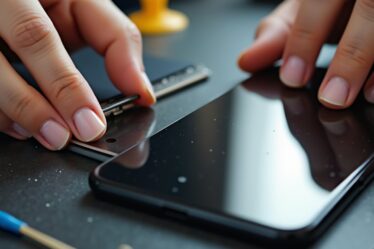 wymiana tylnego szklanego panelu