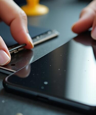 wymiana tylnego szklanego panelu